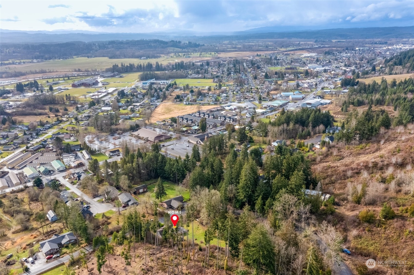 137 Wallace Road Chehalis, WA 98532 - Photo 36 of 39 an aerial view of a city