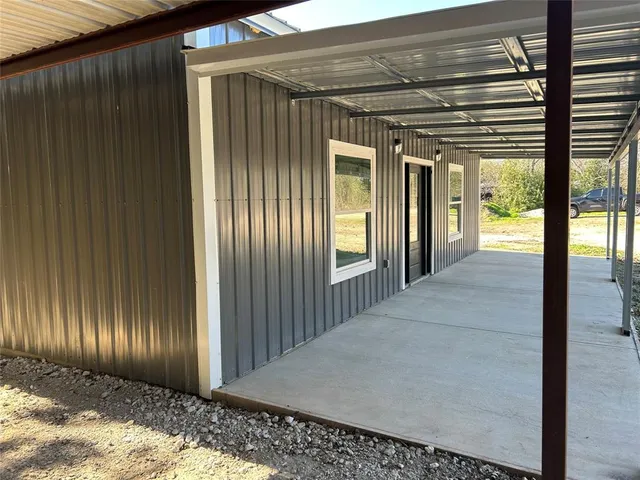 a view of entrance front of house