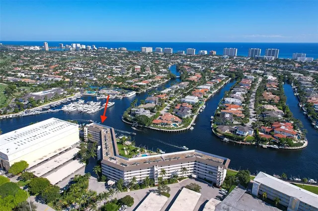 an aerial view of a city