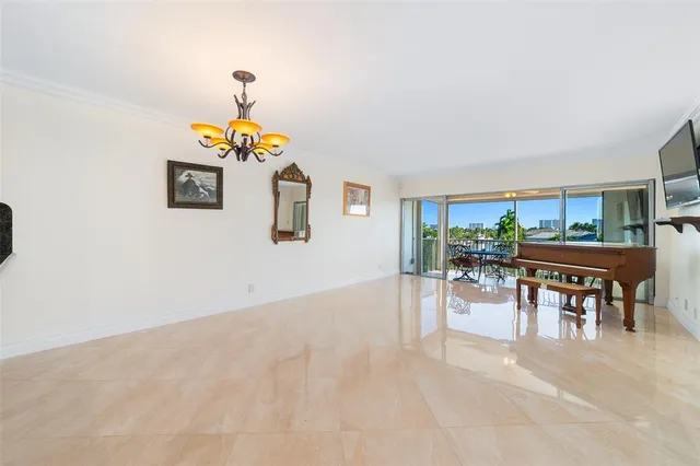 a room with furniture and a table