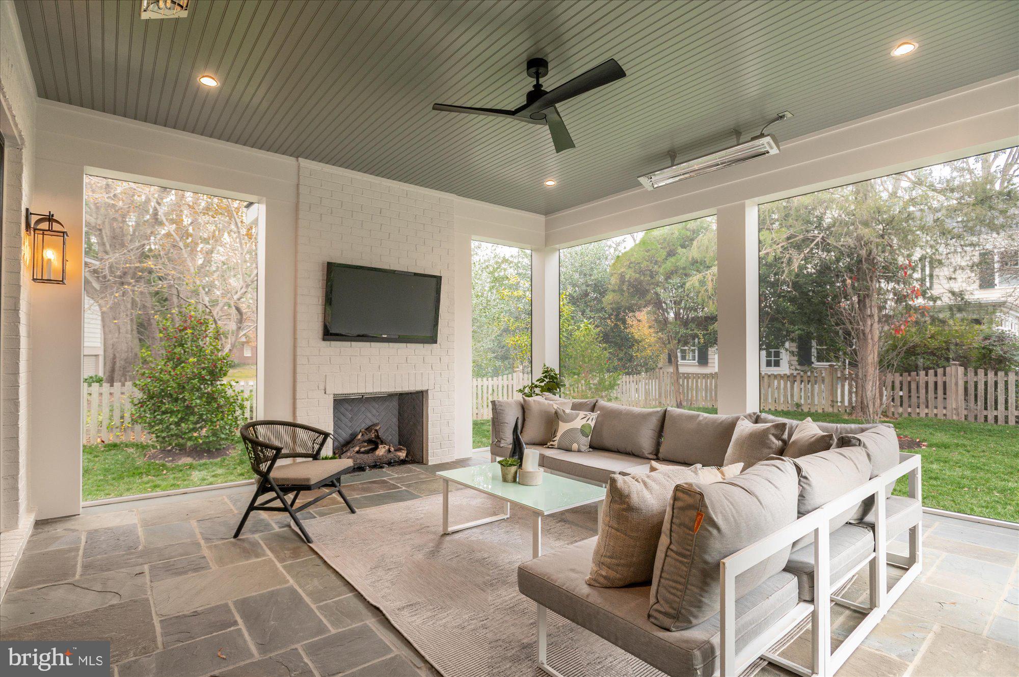 5908 Calla Drive McLean, VA 22101 - Photo 60 of 66 a living room with furniture and a flat screen tv