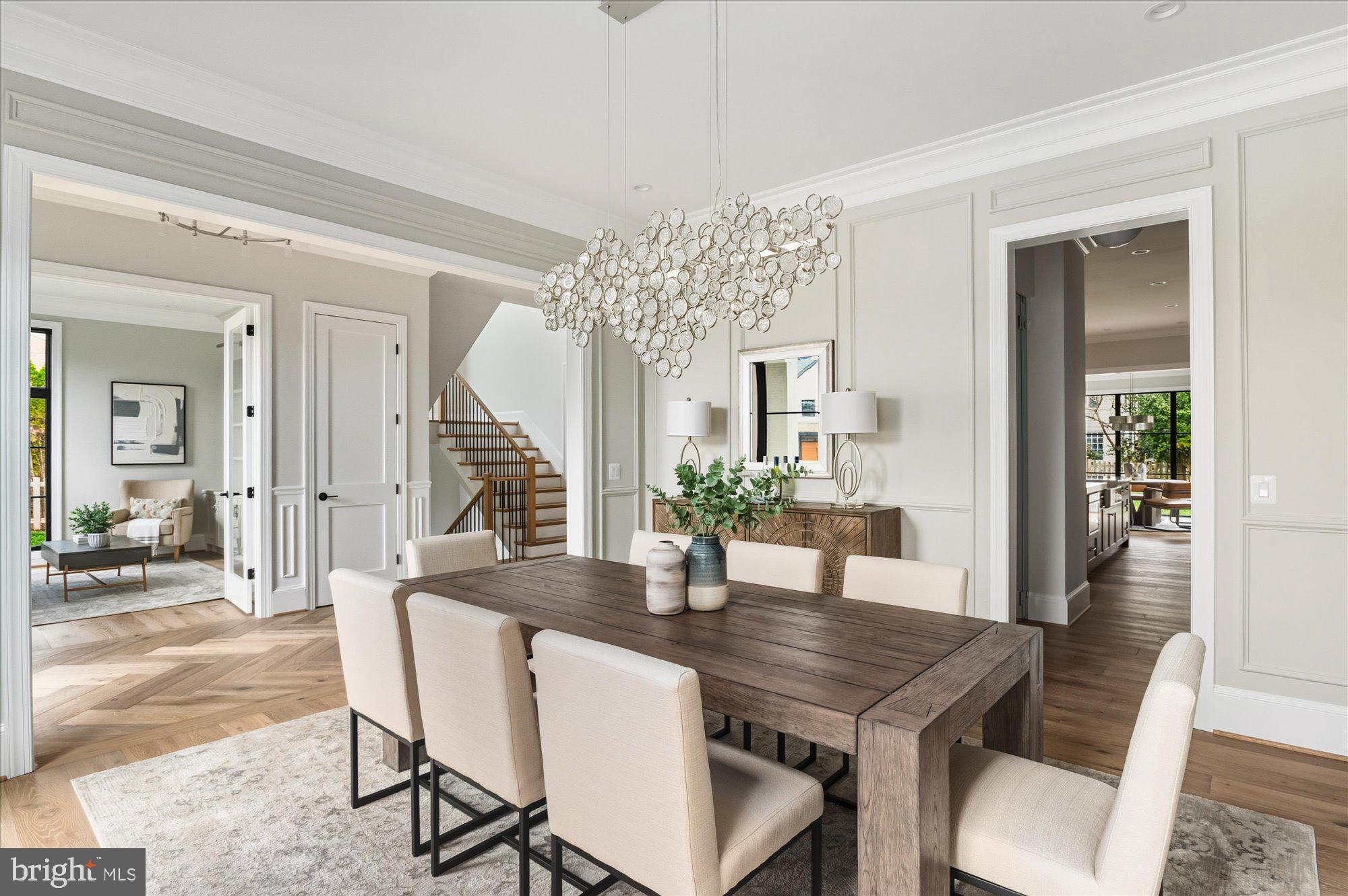 5908 Calla Drive McLean, VA 22101 - Photo 9 of 66 a dining room with furniture and wooden floor