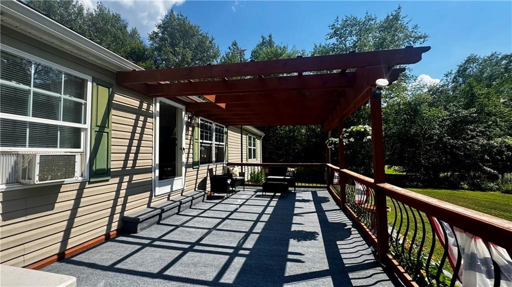 87 Collins Road Lewis Run, PA 16738 - Photo 29 of 48 Front deck with pergola