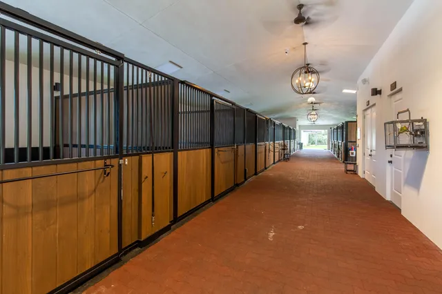 a view of hallway with stairs