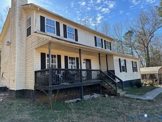 608 Indian Creek Road Freeman, VA 23856 - Photo 1 of 1 View of front of property featuring a porch, a chi