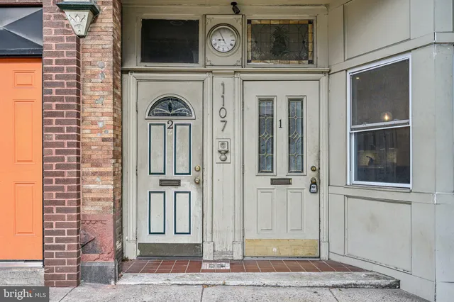 a view of a door of the house