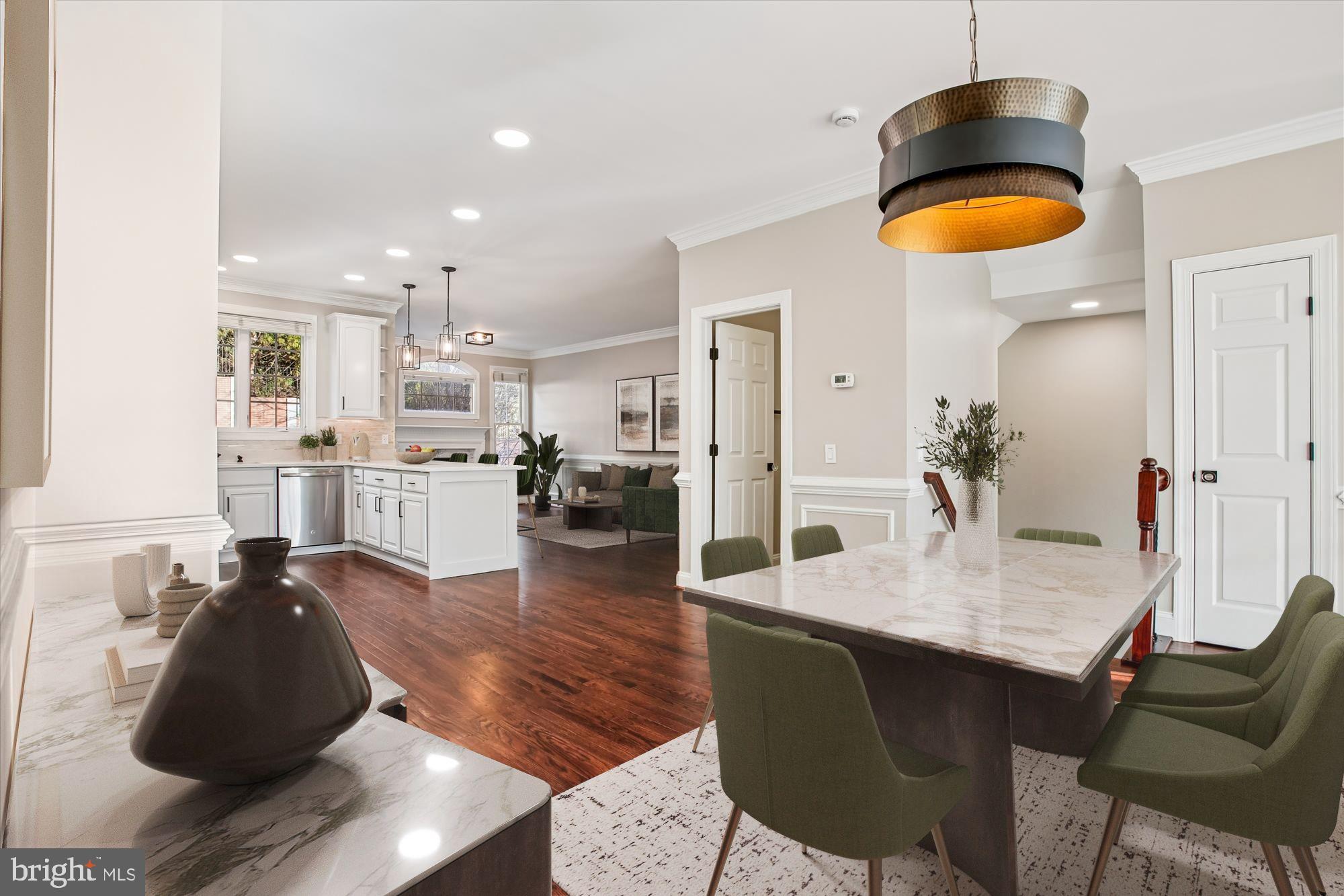 5450 Edsall Ridge Place Alexandria, VA 22312 - Photo 11 of 85 a dining room with furniture and floor to ceiling window