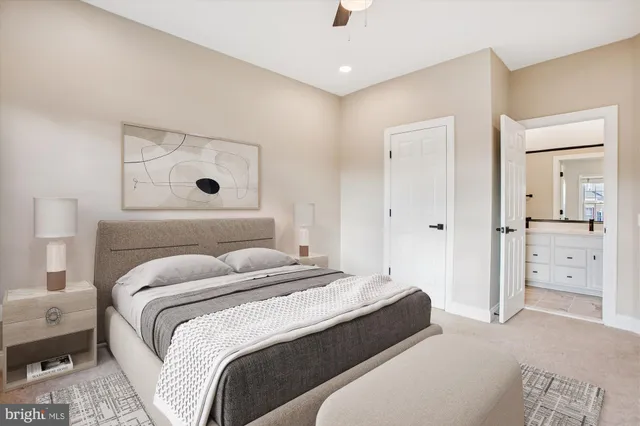 a front view of a building with street view