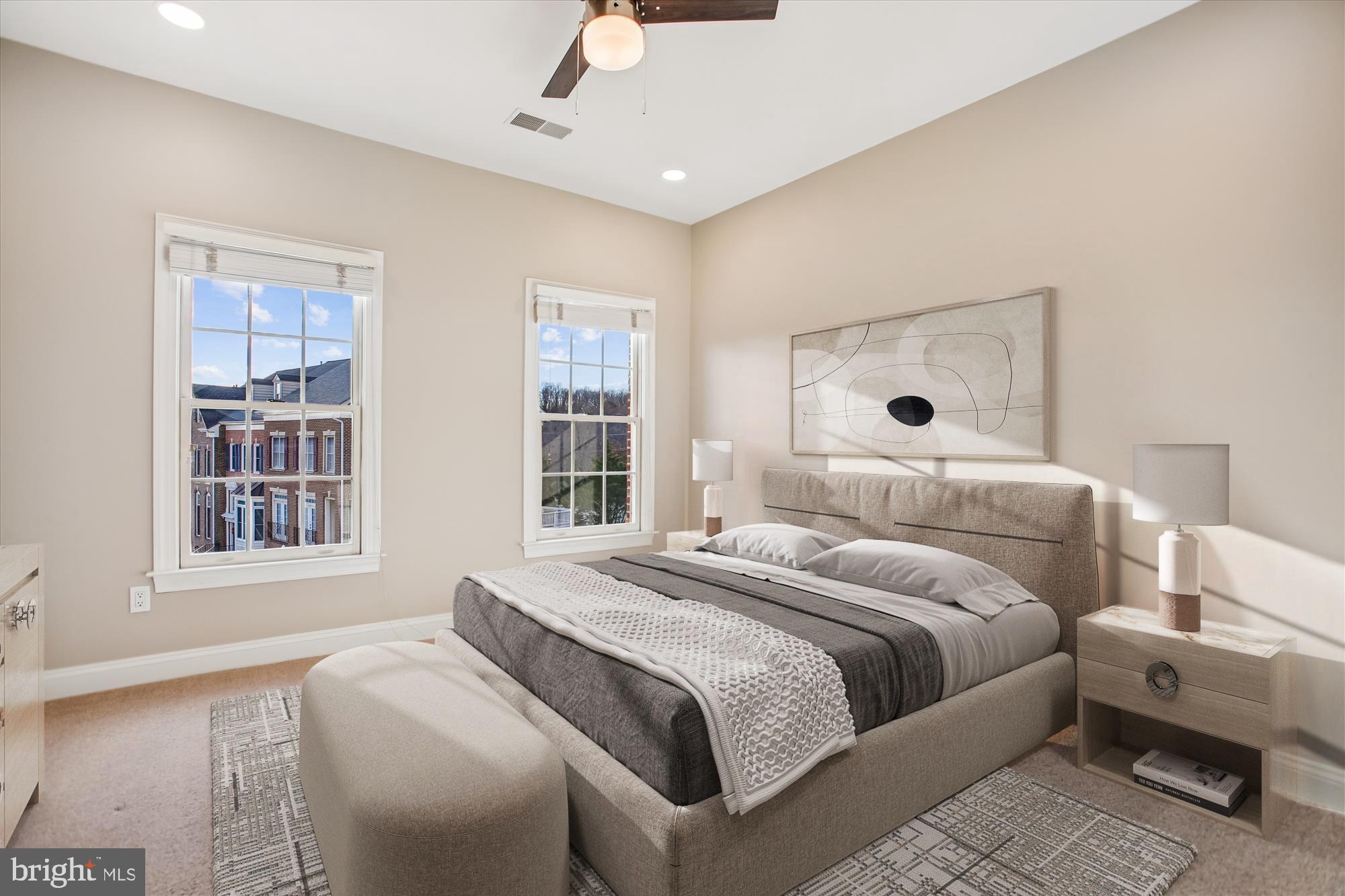 5450 Edsall Ridge Place Alexandria, VA 22312 - Photo 35 of 85 a bedroom with a bed and a window