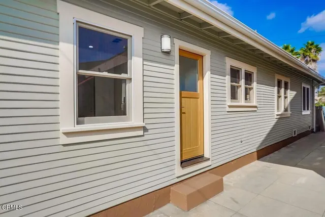 a view of front door