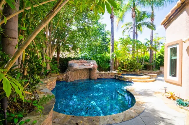 a view of a backyard with plants