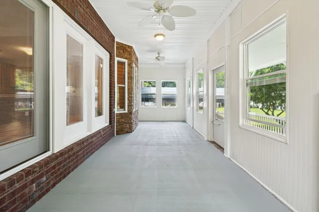 a house view with a garden space