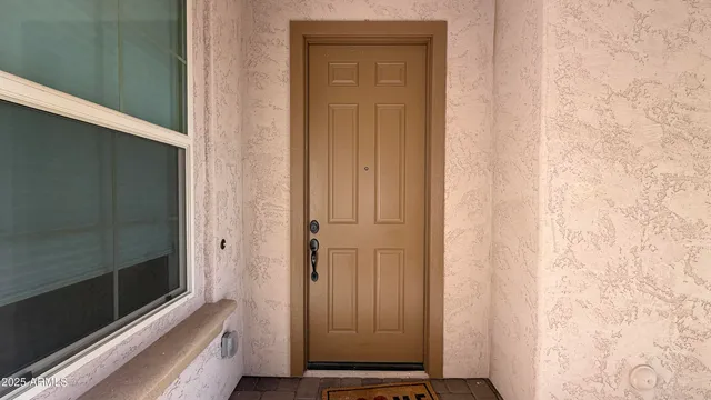 a view of front door