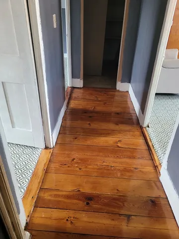 a view of wooden floor