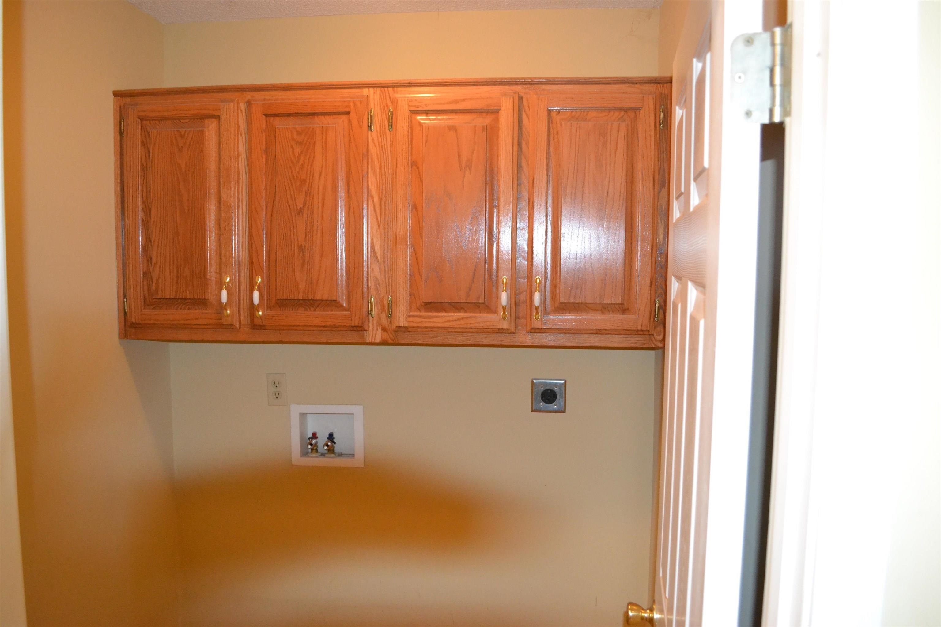 3078 Meade Lake Road Atoka, TN 38004 - Photo 5 of 8 Laundry area featuring cabinet space, hookup for a washing machine, and electric dryer hookup