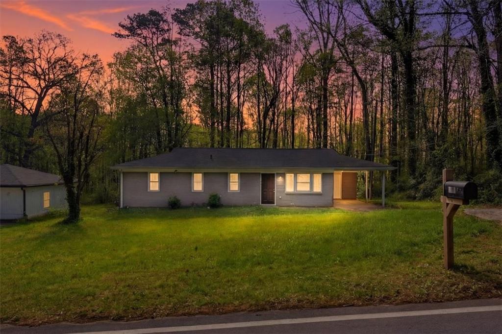 a house that has a backyard