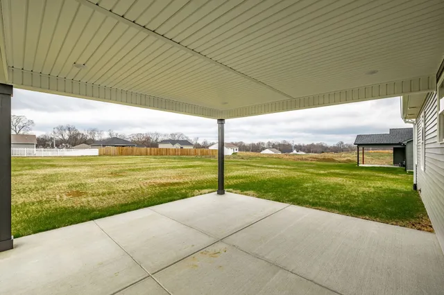 a house view with a garden space