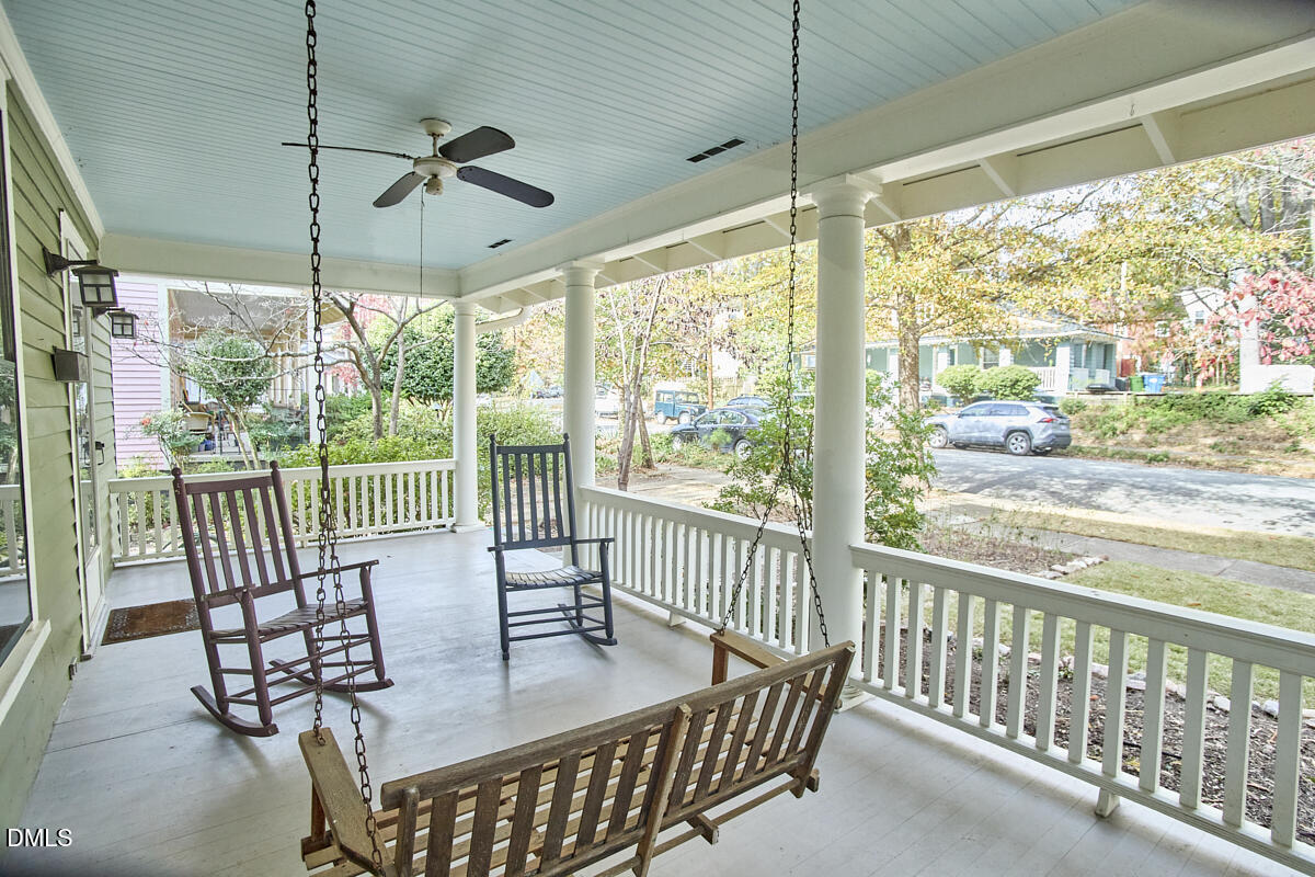 909 West Lenoir Street Raleigh, NC 27603 - Photo 4 of 8 a view of a city from a balcony
