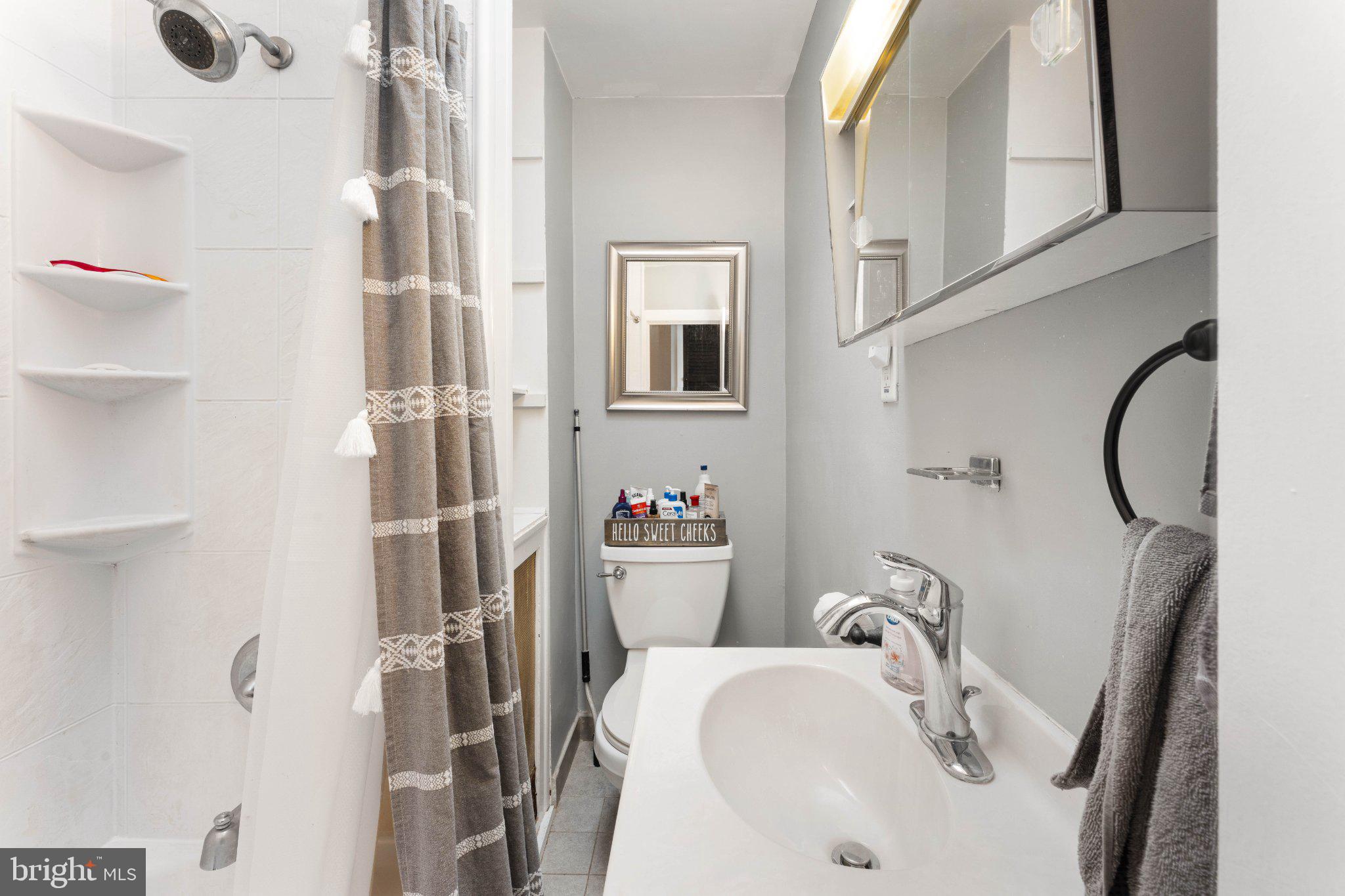 4823 Tibben Street Philadelphia, PA 19128 - Photo 24 of 28 a bathroom with a sink and a mirror