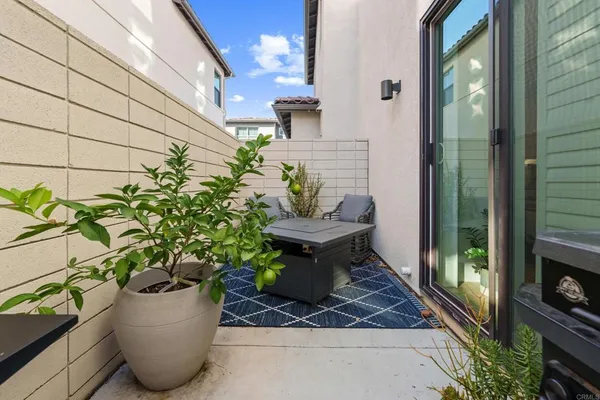 a view of a entryway door front of house