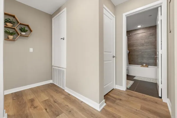 a view of an empty room