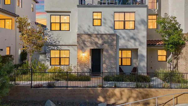 a front view of a house