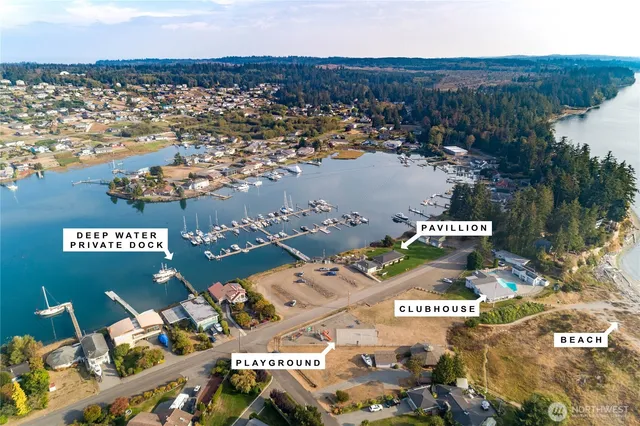 an aerial view of a city