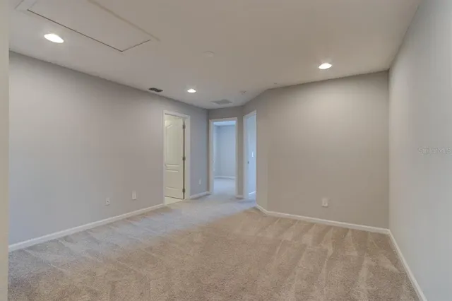 a view of an empty room