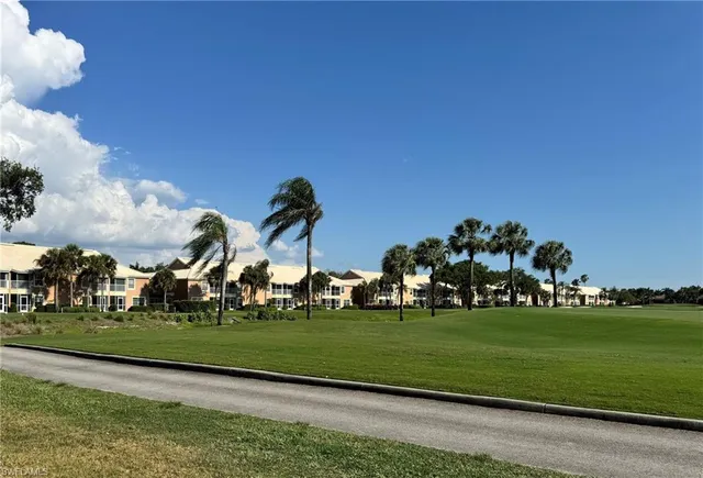 a view of a golf course