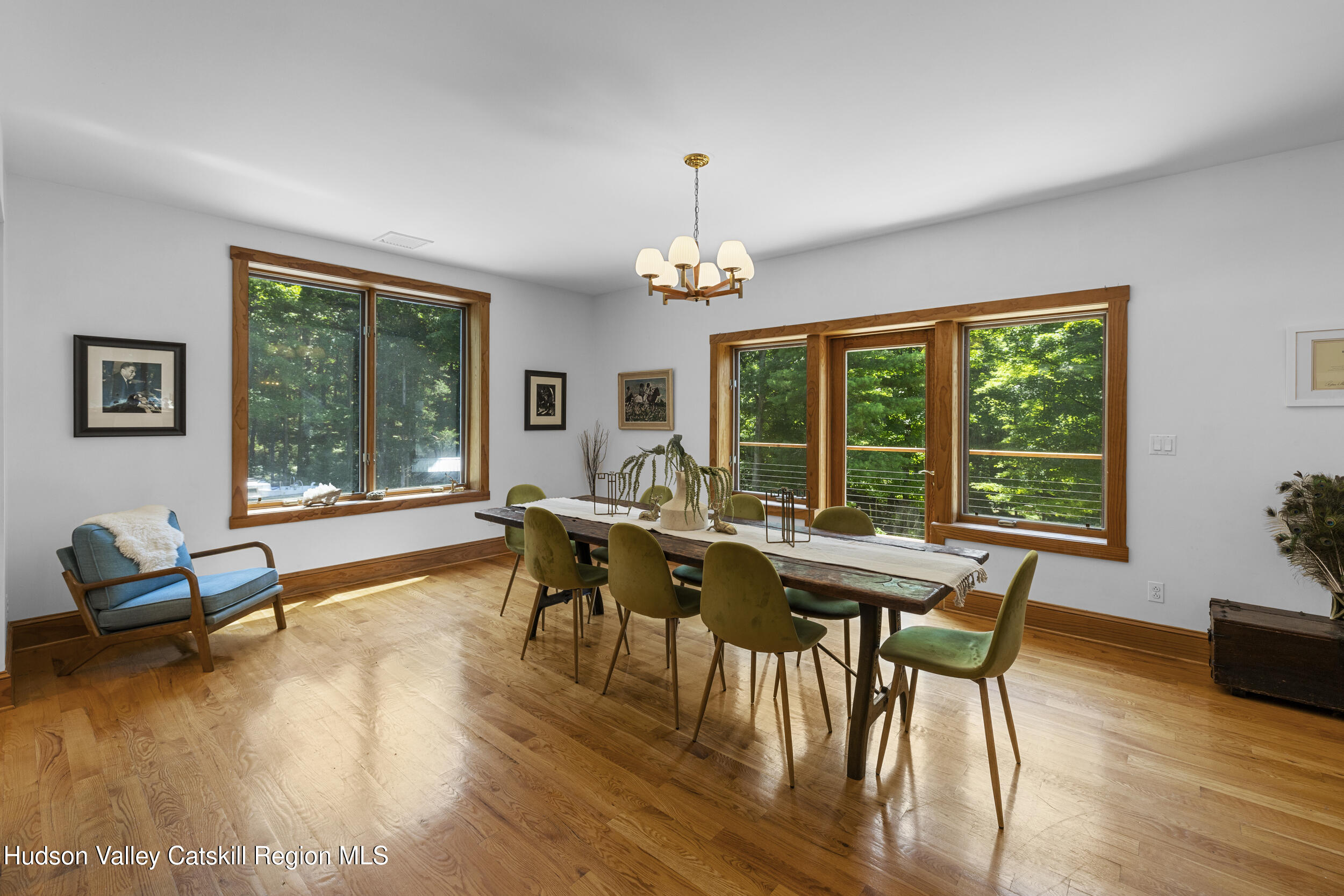592 Swartekill Road Esopus, NY 12561 - Photo 10 of 38 a view of a dining room with furniture window and outside view