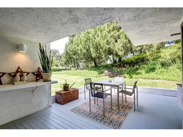 1416 Sun Valley Road Solana Beach, CA 92075 - Photo 12 of 25 Large, private deck off breakfast nook opens onto greenbelt