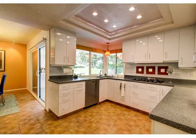 1416 Sun Valley Road Solana Beach, CA 92075 - Photo 10 of 25 Gorgeous views from beautifully designed kitchen. Breakfast nook is just to the left with slider to back patio.