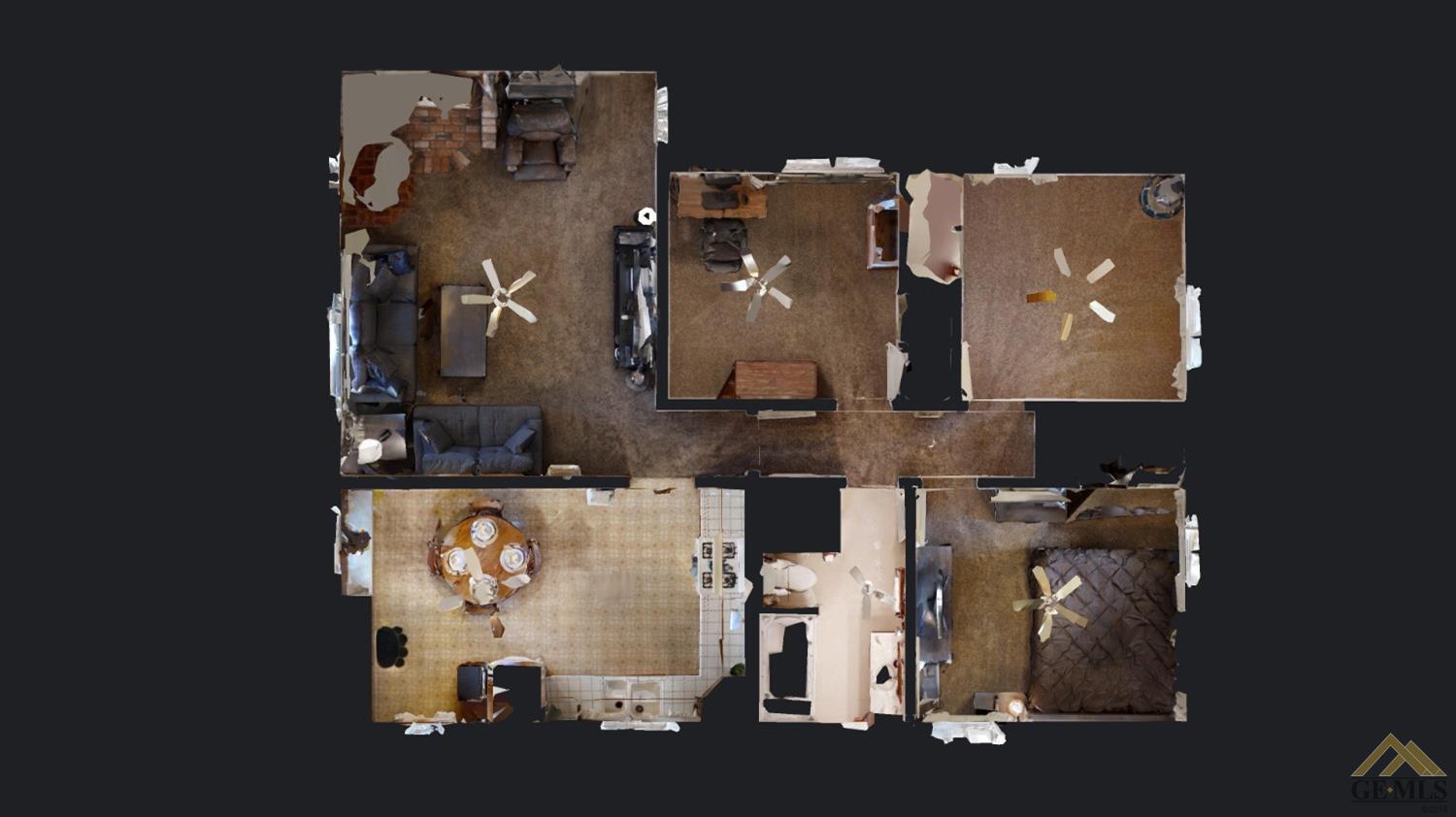 Undisclosed Address Bakersfield, CA 93304 - Photo 38 of 38 an aerial view of residential house with outdoor space and parking