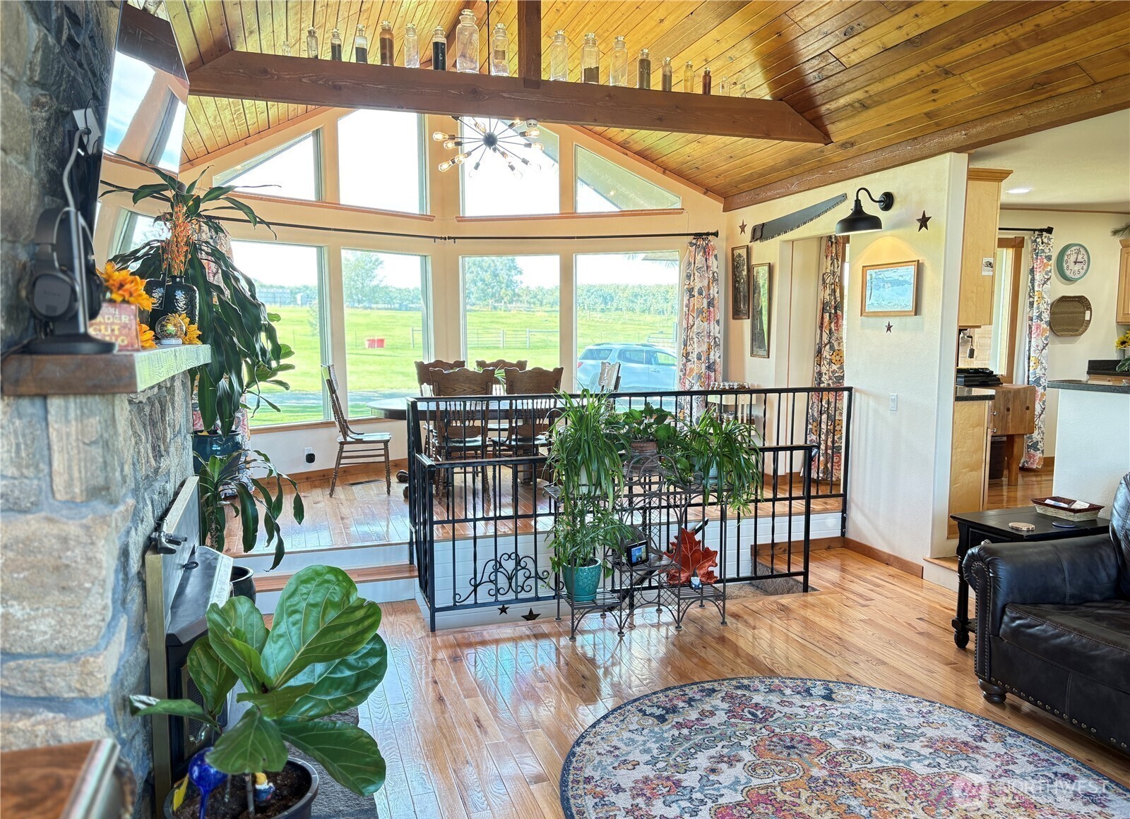 8 Mundinger Lane Omak, WA 98841 - Photo 6 of 37 a view of a living room and a porch with furniture