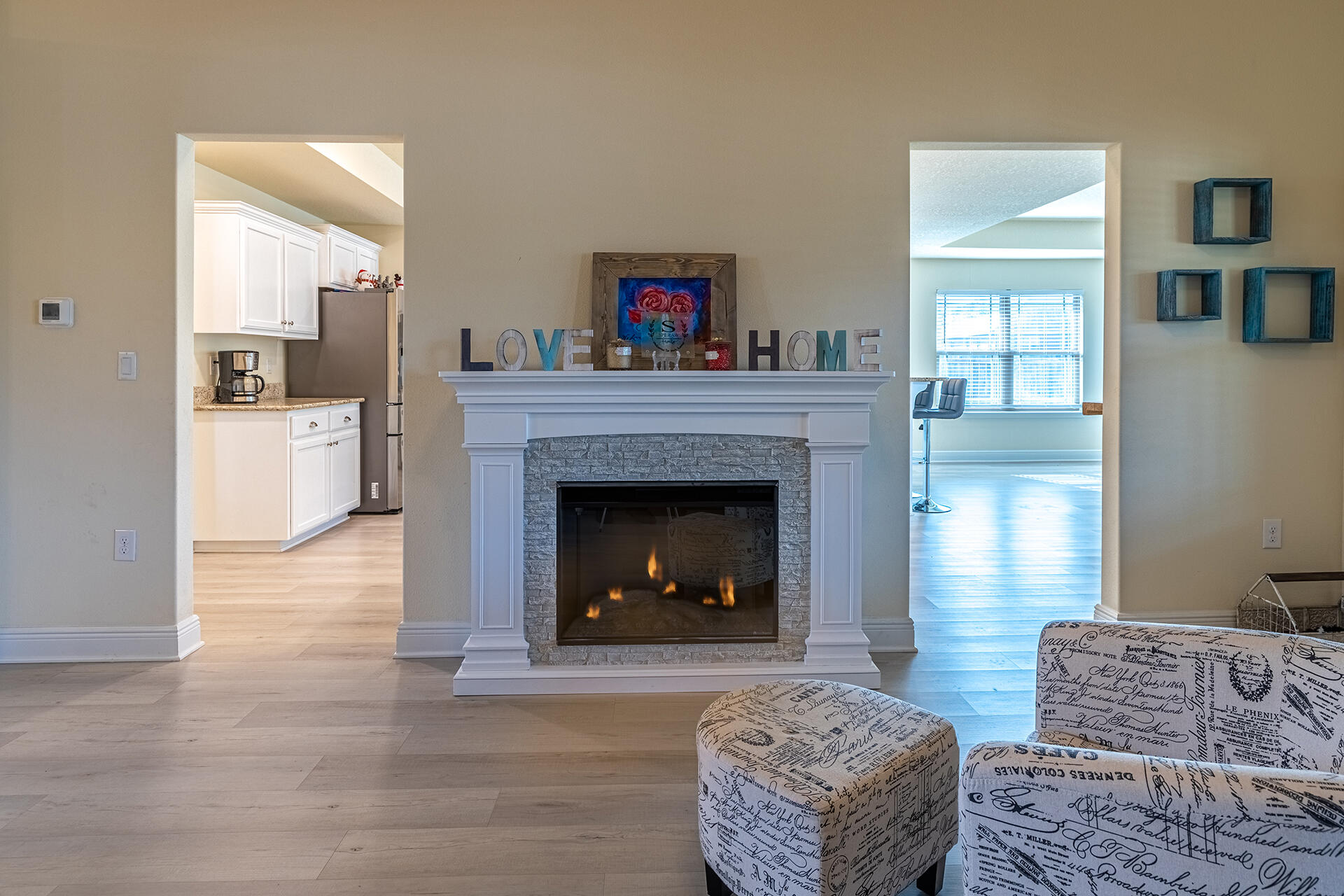3639 Ranch Drive Crestview, FL 32539 - Photo 9 of 40 a living room with furniture and a fireplace