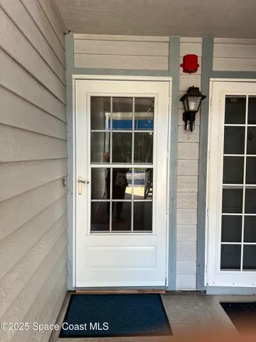 a view of front door of a house