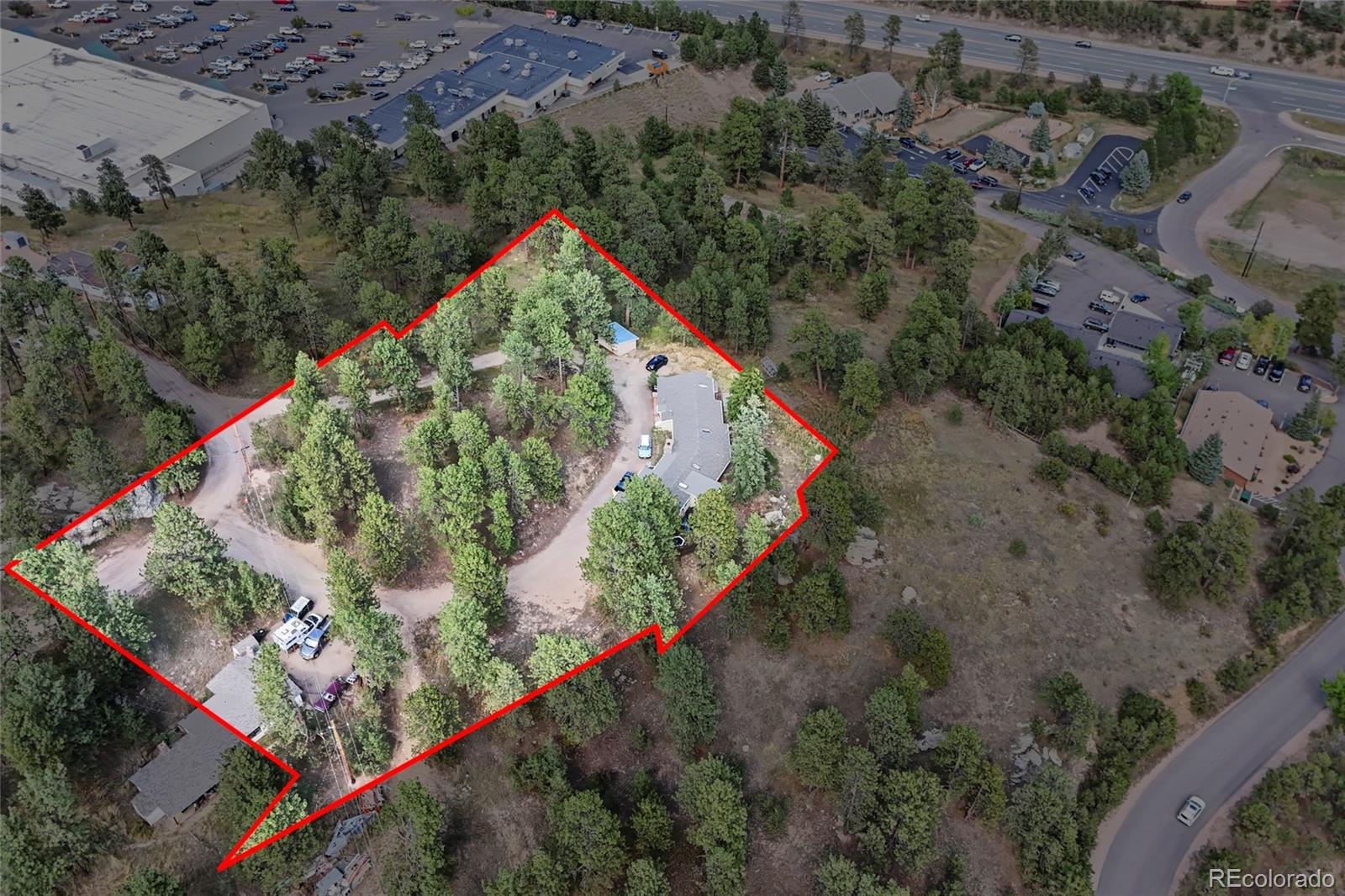 3942 Palo Verde Road Evergreen, CO 80439 - Photo 15 of 41 an aerial view of a house