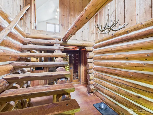 a view of a walk in closet