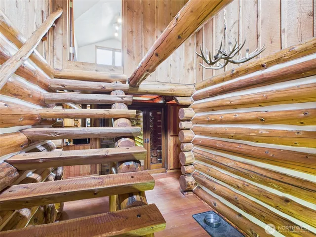 a view of a walk in closet