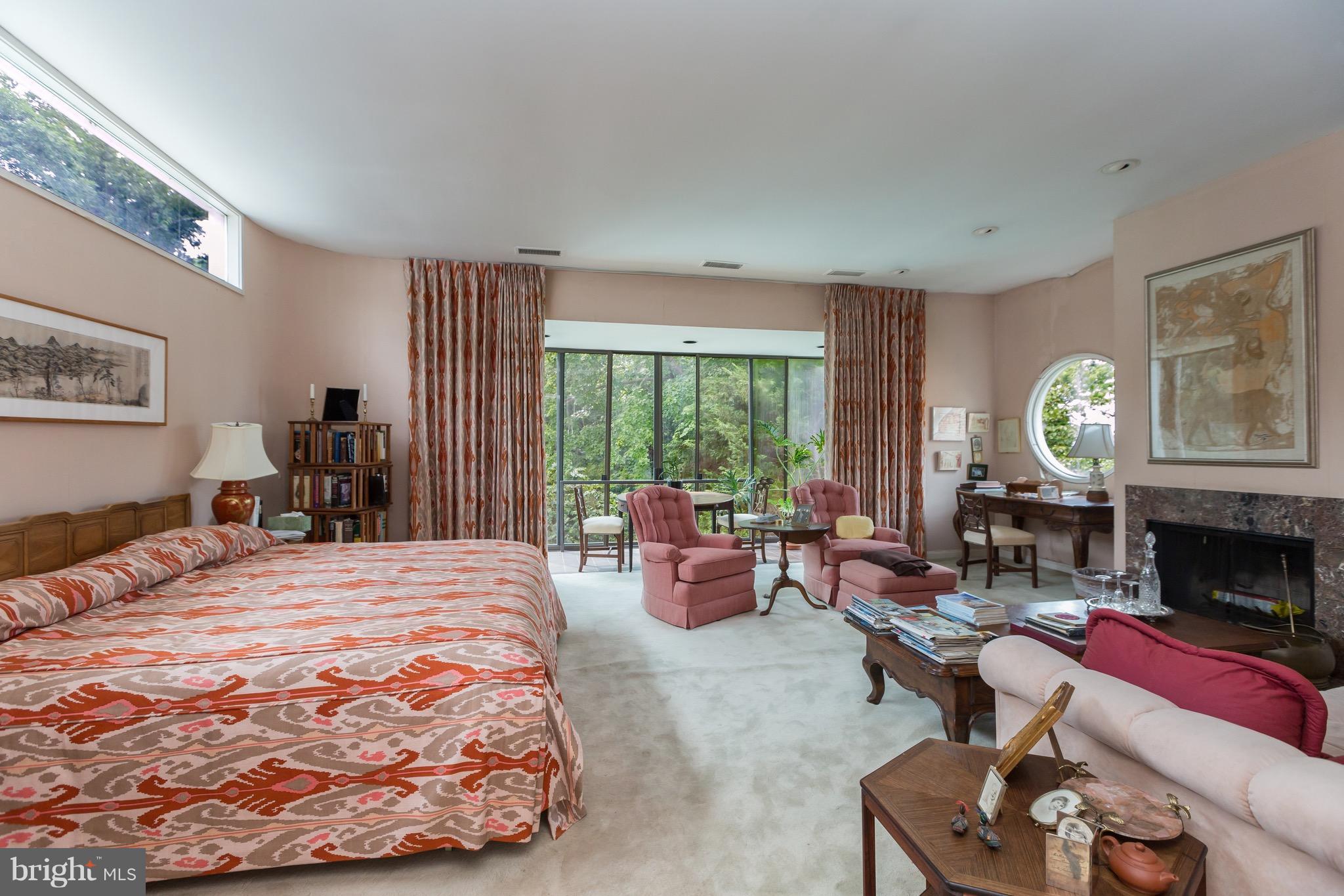 3125 Chain Bridge Road Northwest Washington, DC 20016 - Photo 7 of 12 Owner Bedroom overlooking pool and grounds
