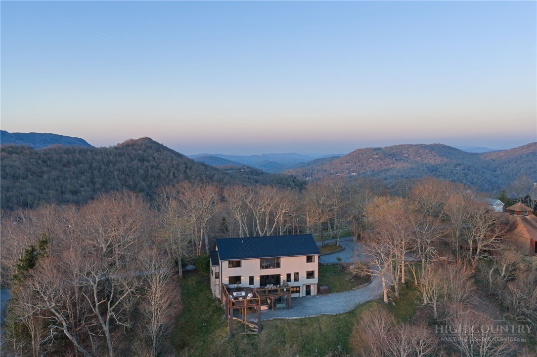 351 Windy Knob Trail Seven Devils, NC 28604 - Photo 47 of 50 an aerial view of a house with mountain view