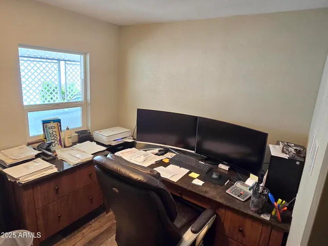 a desktop computer sitting on top of a desk
