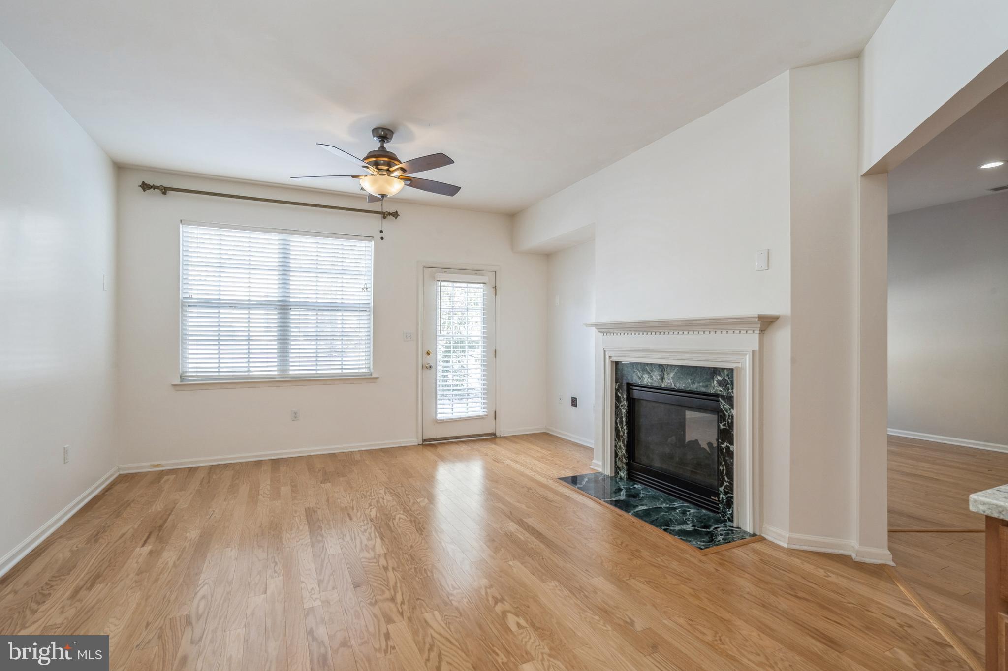 250 Brinley Drive Pennington, NJ 08534 - Photo 8 of 34 an empty room with windows fireplace and a sink