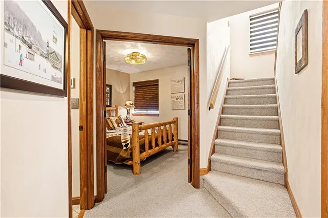 a view of an front door