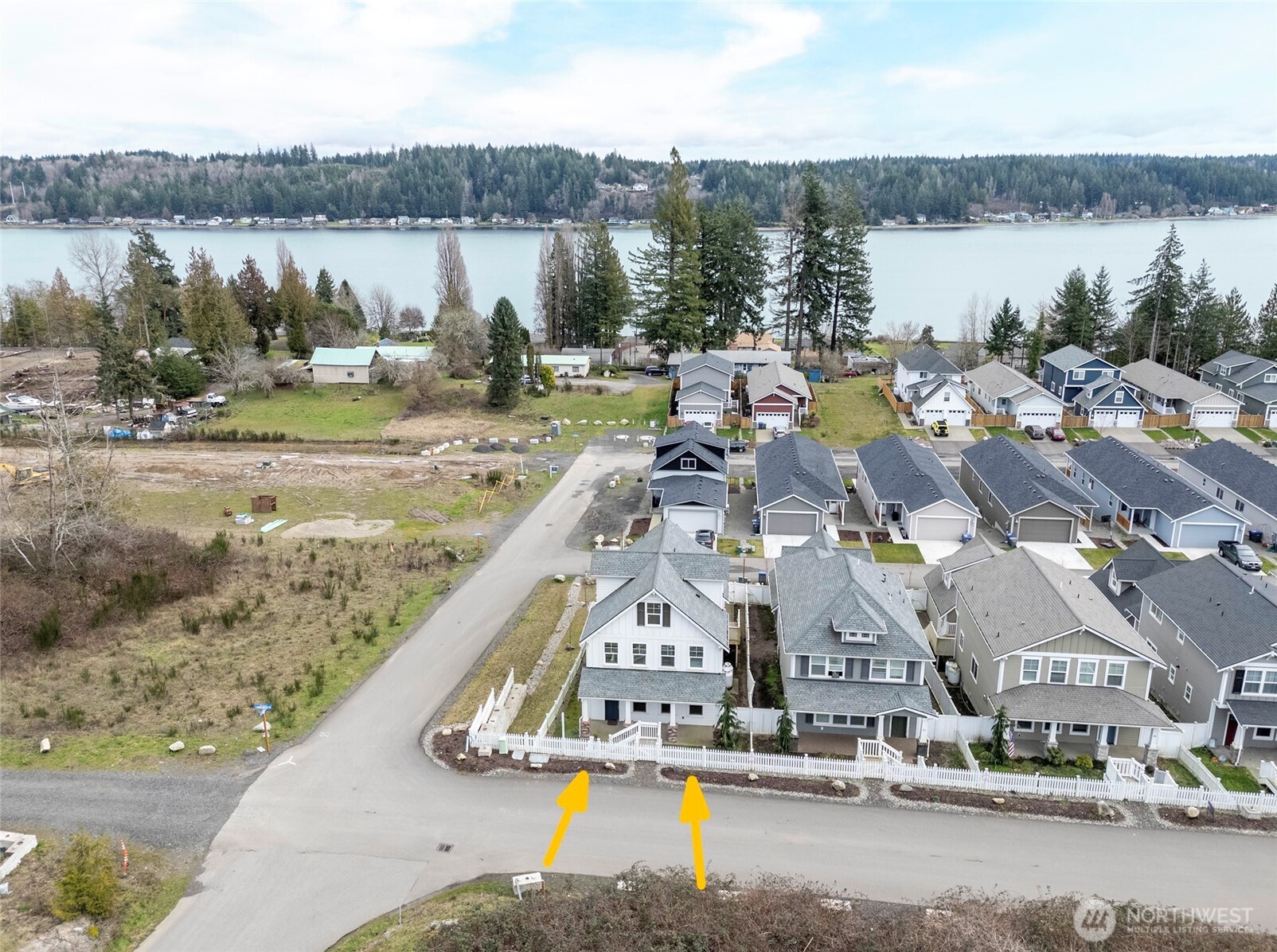 10 East Compass Lane Allyn, WA 98524 - Photo 33 of 35 a view of swimming pool and lake view