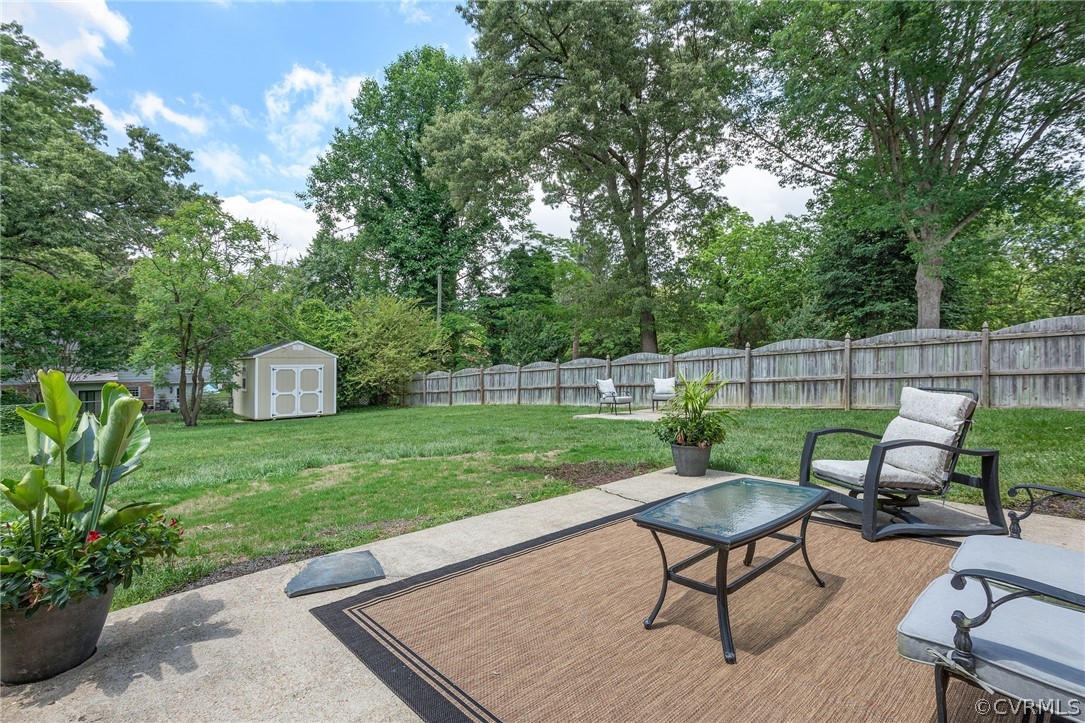 3316 Cheverly Road Richmond, VA 23225 - Photo 28 of 33 a view of a backyard with furniture