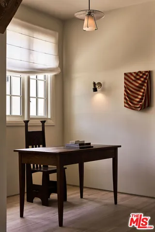 a room with furniture and window