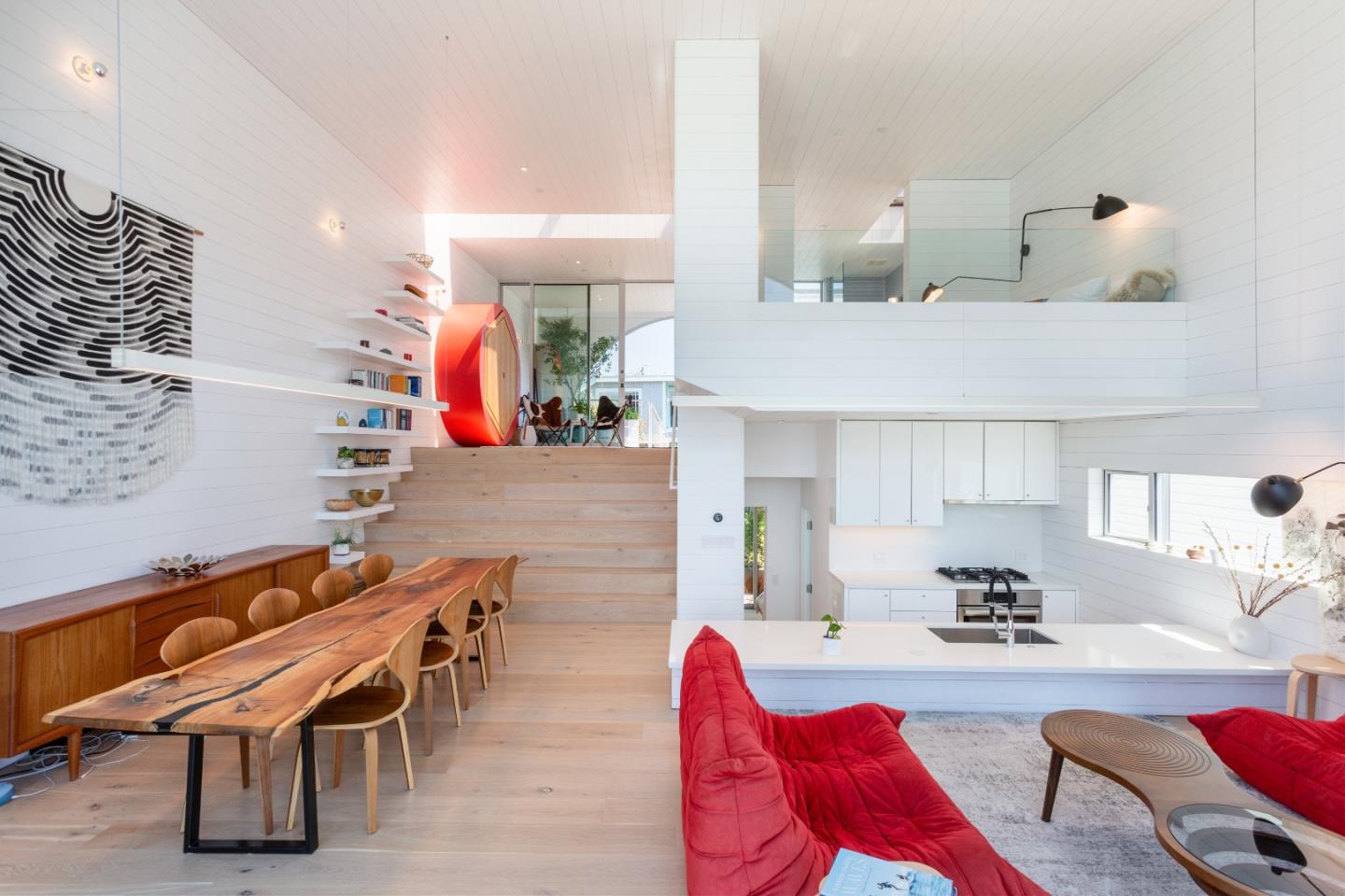 23 Gate 6 1/2 Road Sausalito, CA 94965 - Photo 17 of 34 a living room with furniture and a wooden floor