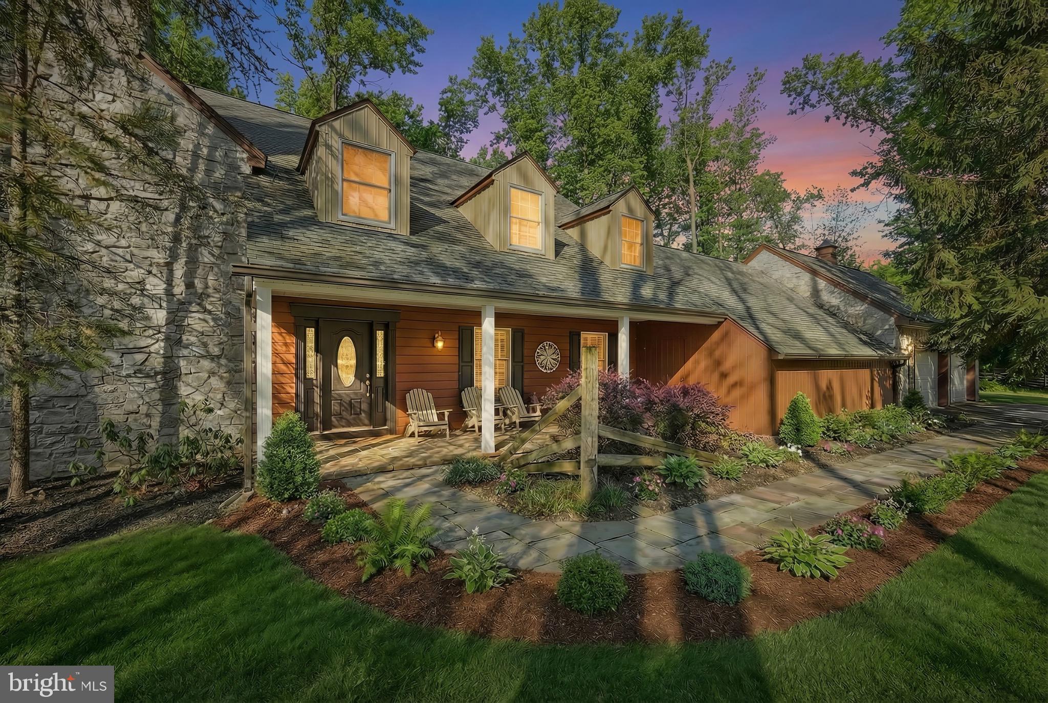 Charming home nestled among lush greenery.