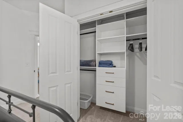 a view of walk in closet